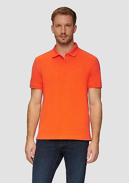 s.Oliver Kurzarmshirt Polo-Shirt Poloshirt aus Baumwollpiqué günstig online kaufen