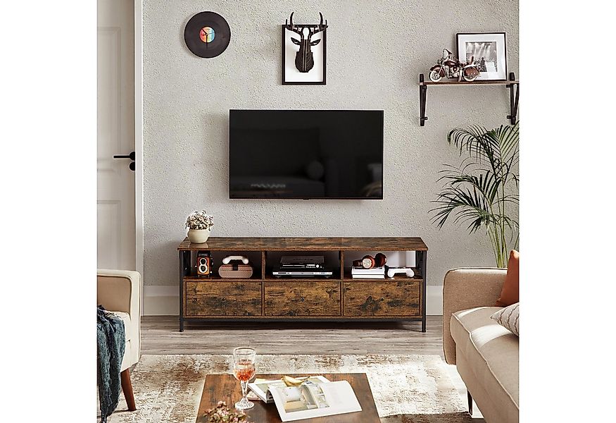 VASAGLE Lowboard TV-Schrank, 3 Schubladen, Breite 147/178cm, Stahlgestell günstig online kaufen