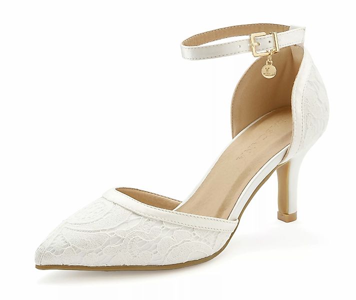 LASCANA Pumps "Slingpumps, Riemchenpumps mit Spitze und bequemer Absatzhöhe günstig online kaufen