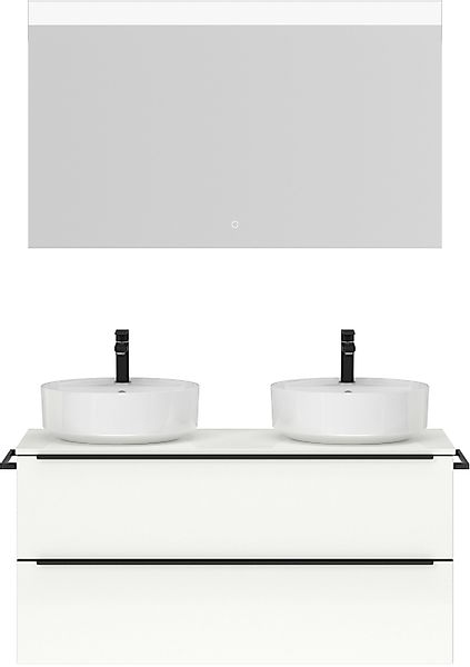nobilia® Badmöbel-Set »Alvene«, (2 St., vormontiert, mit Soft-Close), Hochg günstig online kaufen