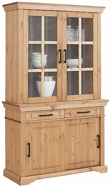 Home affaire Vitrine "Anabel", aus massiver Kiefer, FSC, Breite 110 cm günstig online kaufen