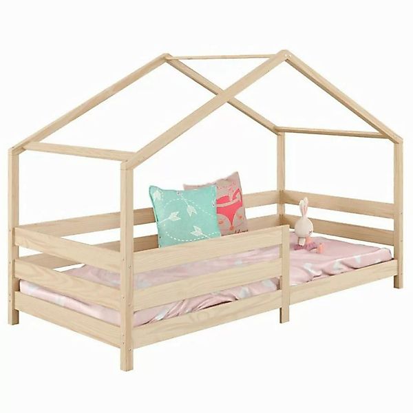 IDIMEX Kinderbett RENA, Hausbett Montessori Bett 90 x 200 Kinderbett Rausfa günstig online kaufen