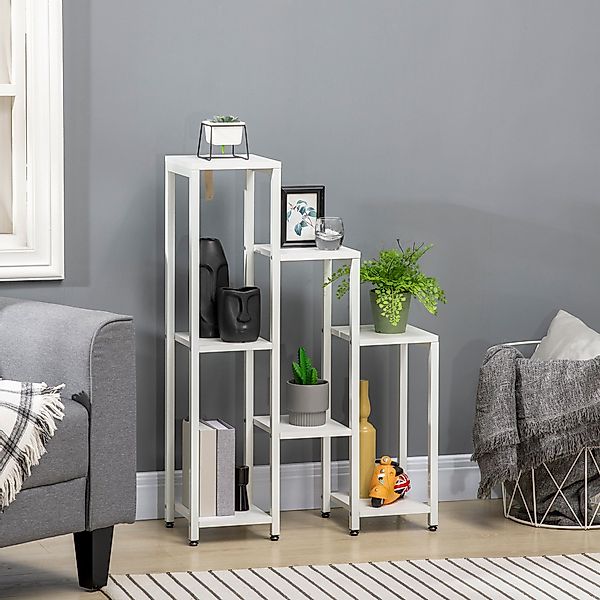 Outsunny Pflanzentreppe Pflanzenständer mit 7 Ablagen günstig online kaufen