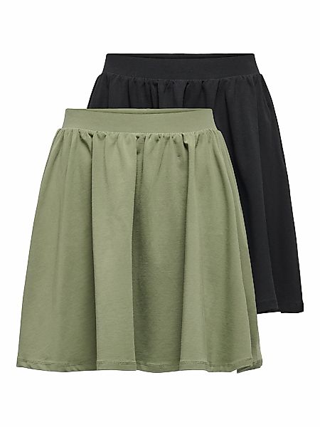 ONLY Minirock "ONLLIVE LOVE SKATER SKIRT 2 PACK CS JRS", (Packung, 2 tlg., günstig online kaufen