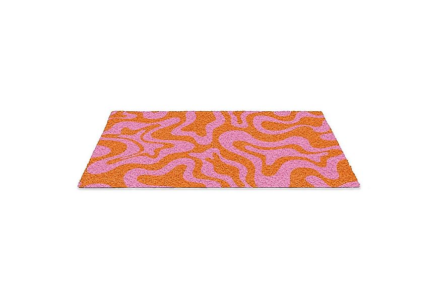 MuchoWow Fußmatte Muster - Rosa - Orange - Abstrakt - Modern, Rechteckig, i günstig online kaufen