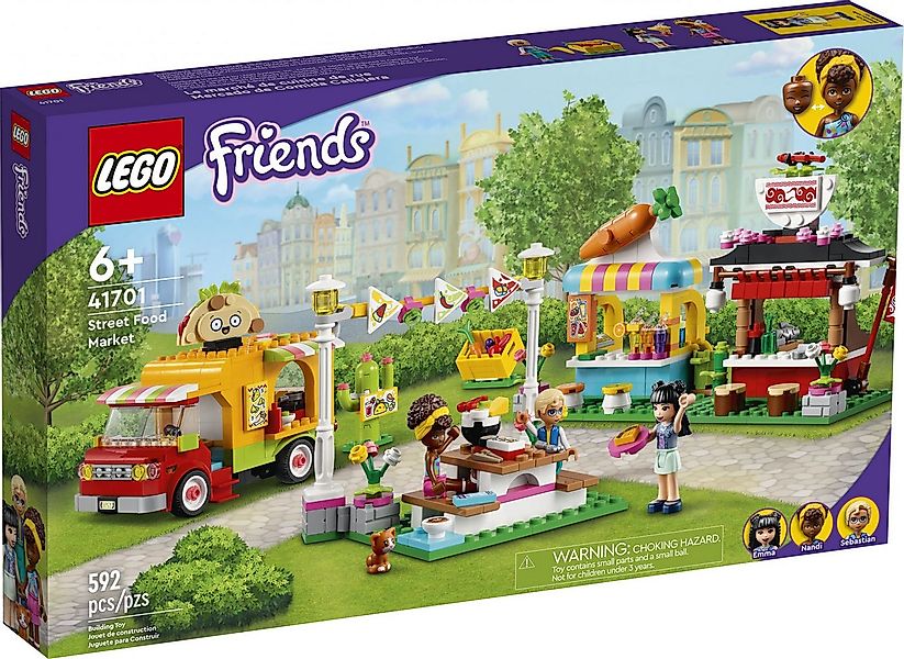 LEGO® LEGO® Friends 41701 Streetfood-Markt Konstruktionsspielsteine, (592 S günstig online kaufen