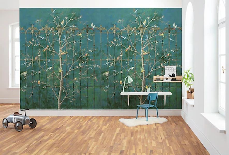 Komar Fototapete »Vlies Fototapete - Birdsong Breeze - Größe 400 x 250 cm«, günstig online kaufen