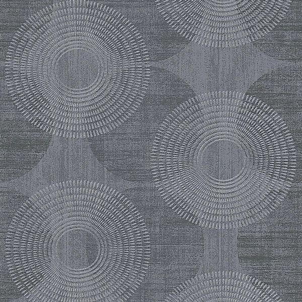 PROFHOME 378326-GU Grafik Tapete Geometrisch schimmernd Schwarz Grau 0,53 m günstig online kaufen
