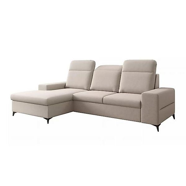 NEXT COLLECTION Ecksofa LORENA S, Bettzeugkasten, Metallfüße, HR-Schaumstof günstig online kaufen