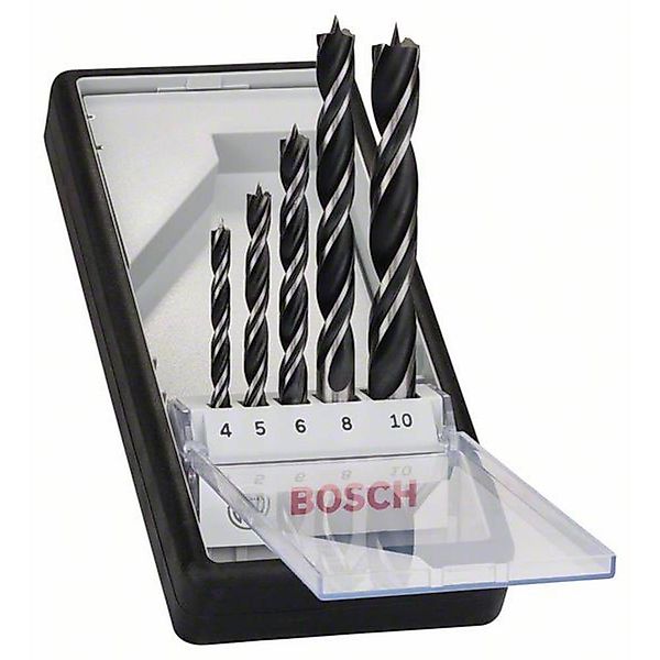 BOSCH Holzbohrer Holzspiralbohrer-Set Robust Line, 5-teilig, günstig online kaufen