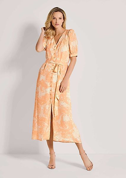 MADELEINE Maxikleid Durchgeknöpftes Sommerkleid mit floralem günstig online kaufen