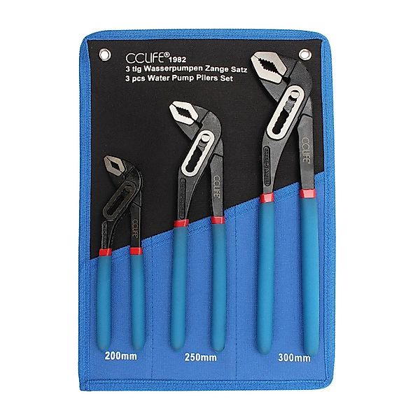 CCLIFE 3tlg Wasserpumpenzange Set 200 250 300mm, Rutschhemmend günstig online kaufen