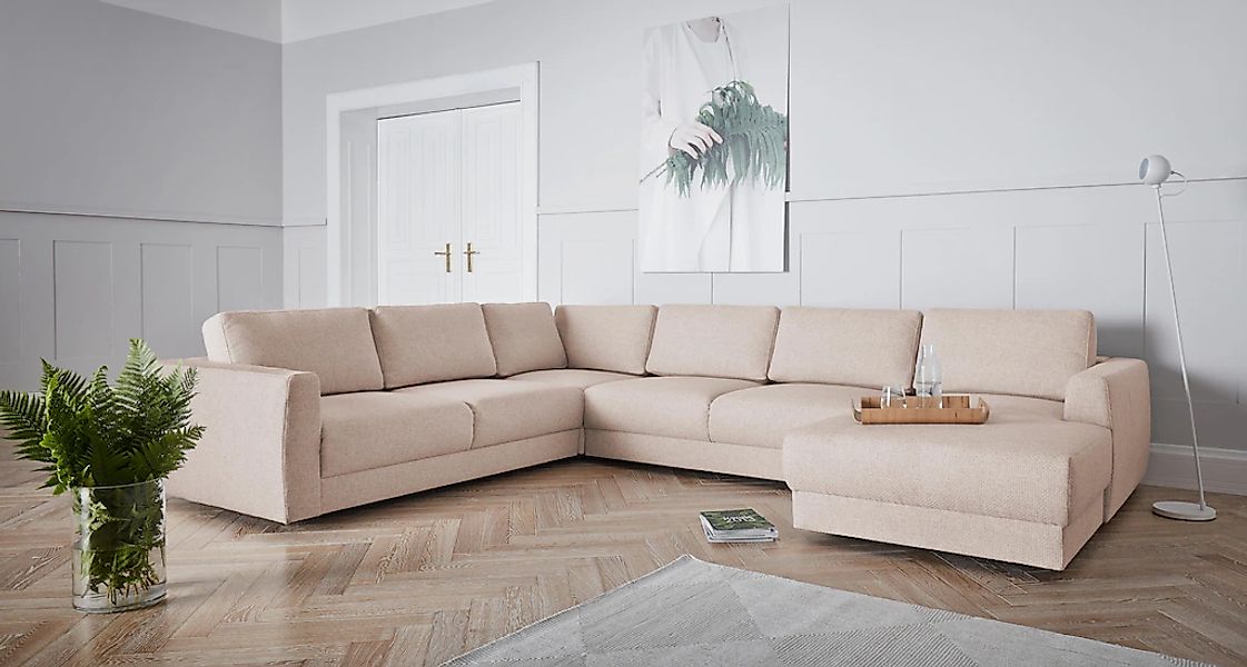 OTTO home Wohnlandschaft "Hobro U-Form" in 3 Bezugsqualitäten in vielen Far günstig online kaufen