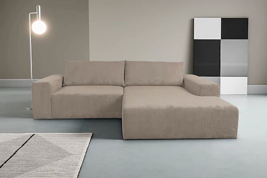 WERK2 Ecksofa »Rio, elegant & bequem, Breite 262 cm, L-Form« Puristisches D günstig online kaufen