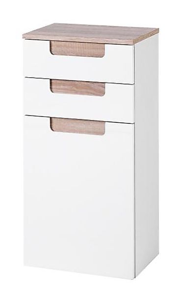 Unterschrank 40 Siena von Held Möbel Weiss Hgl / Eiche Sonoma günstig online kaufen