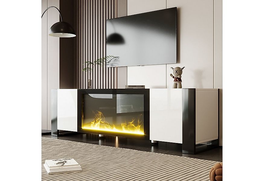 HAUSS SPOLE TV-Schrank mit elektrischem Kamin Flammeneffekt, keine Heizfunk günstig online kaufen