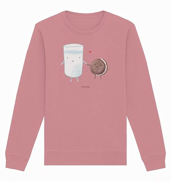 Mr. & Mrs. Panda Longpullover Größe L Milch Keks - Canyon Pink - Geschenk, günstig online kaufen