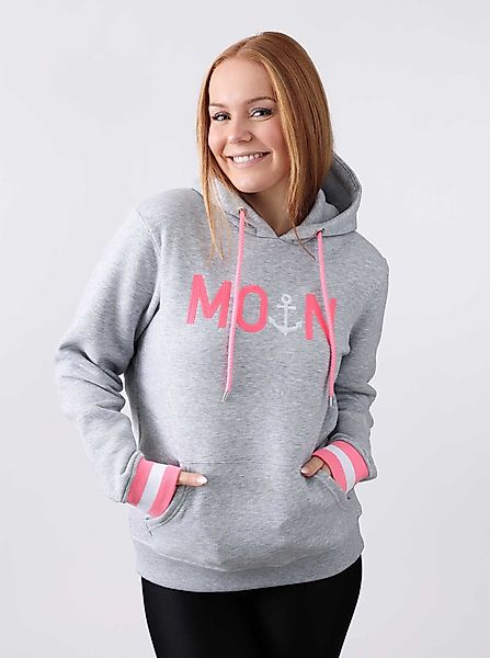 Zwillingsherz Hoodie "Rahel" Mit Kontrastbündchen und günstig online kaufen