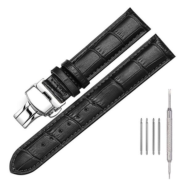 Sunicol Uhrenarmband Vintage,18/20/22mm, weiches Leder, Ersatzbänder günstig online kaufen