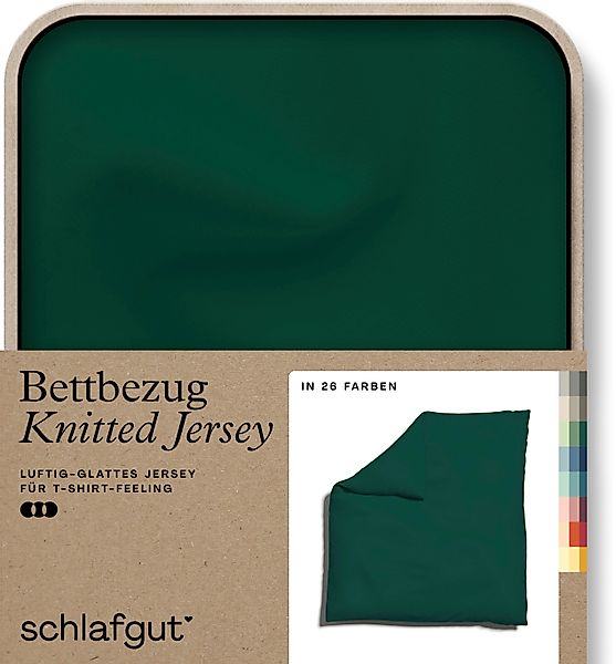 Schlafgut Bettbezug Knitted Jersey uni, aus günstig online kaufen