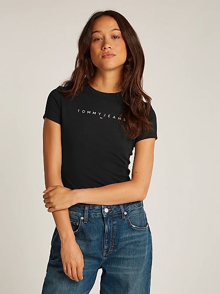 Tommy Jeans Kurzarmshirt "TJW SLIM LINEAR TEE EXT", mit Logo-Schriftzug günstig online kaufen