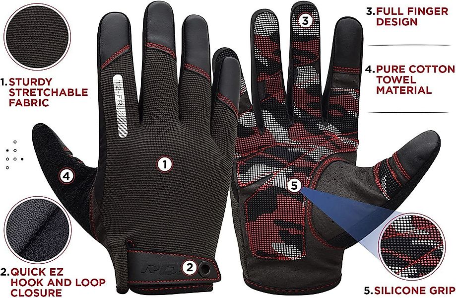 RDX Trainingshandschuhe RDX Fitness Handschuhe voller günstig online kaufen