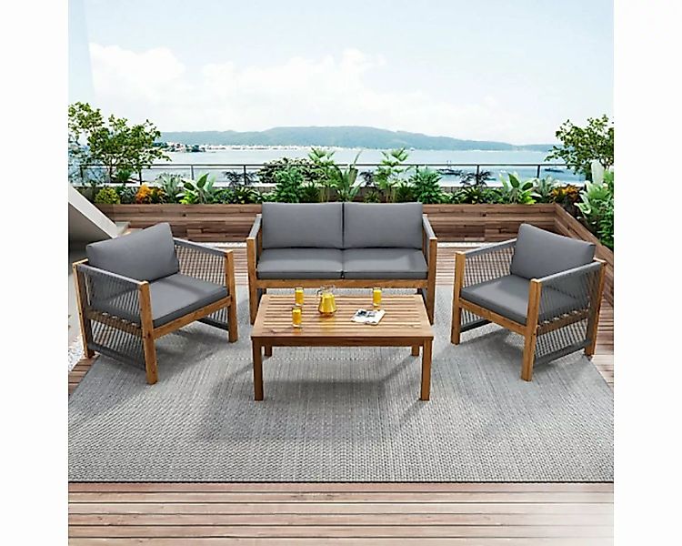 DOTMALL Big-Sofa Lounge-Set, Gartenmöbel-Set, mit bequemen Kissen, Sitzgrup günstig online kaufen