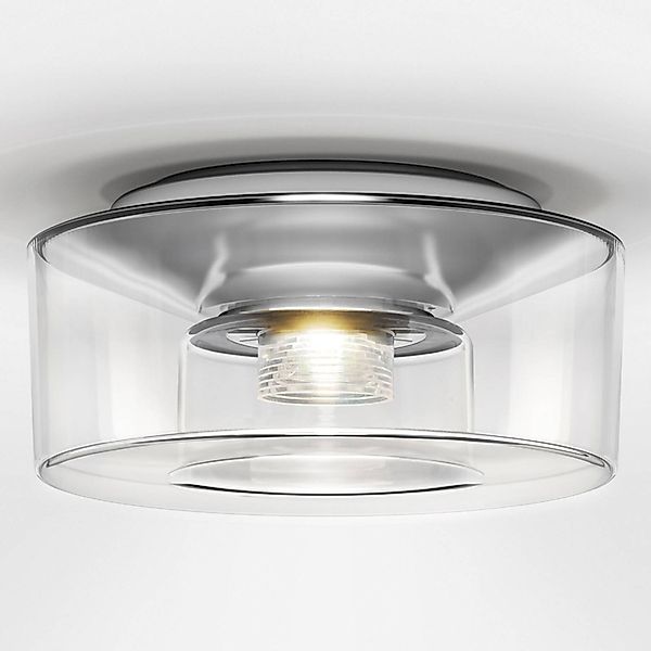 serien.lighting Curling S Decke 2.700K Glas klar günstig online kaufen