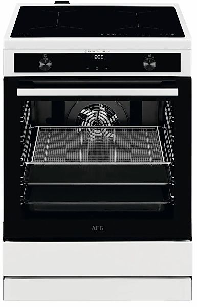 AEG Induktions-Standherd »CIB6644BBW«, mit Teleskopauszug nachrüstbar, Damp günstig online kaufen