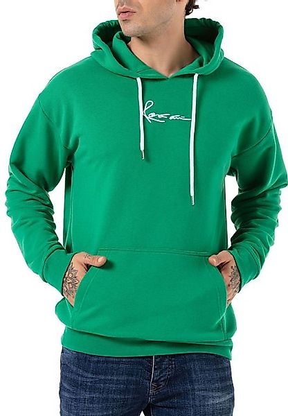 RedBridge Kapuzensweatshirt Herren Kapuzenpullover Grün XL günstig online kaufen