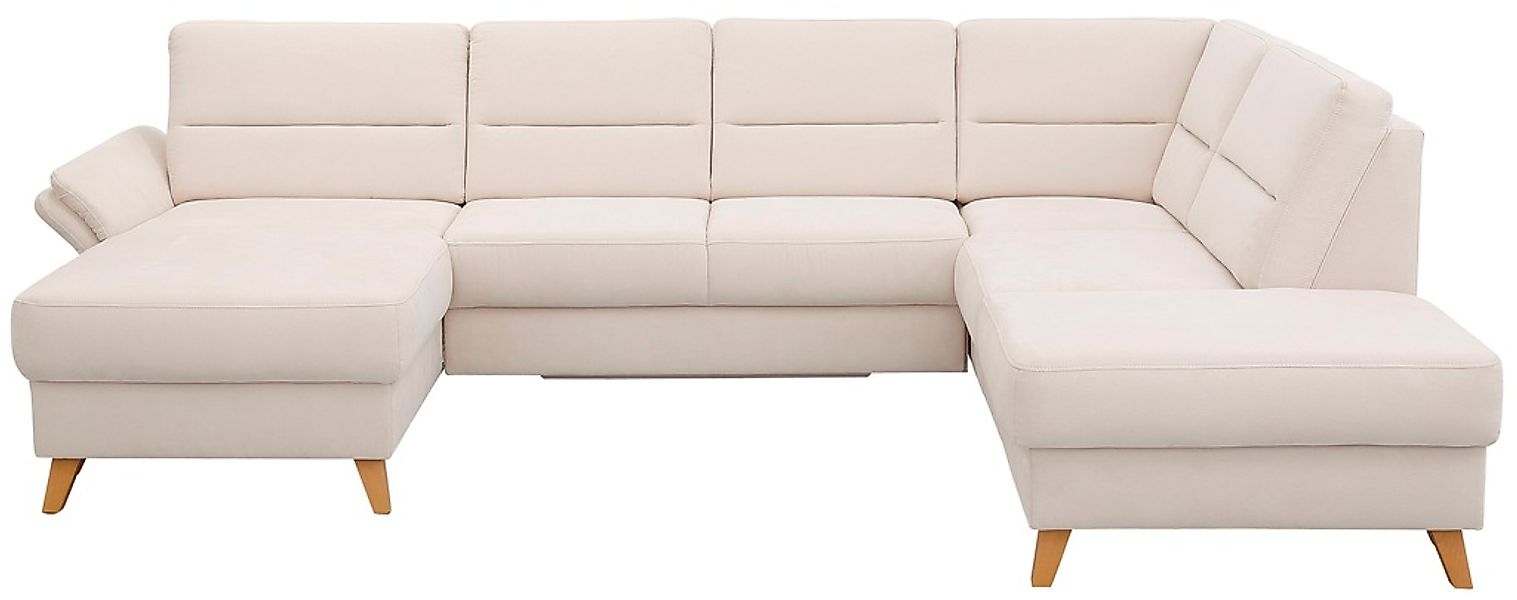 Home affaire Wohnlandschaft "Westerland U-Form" Federkern, wahlweise Bettfu günstig online kaufen