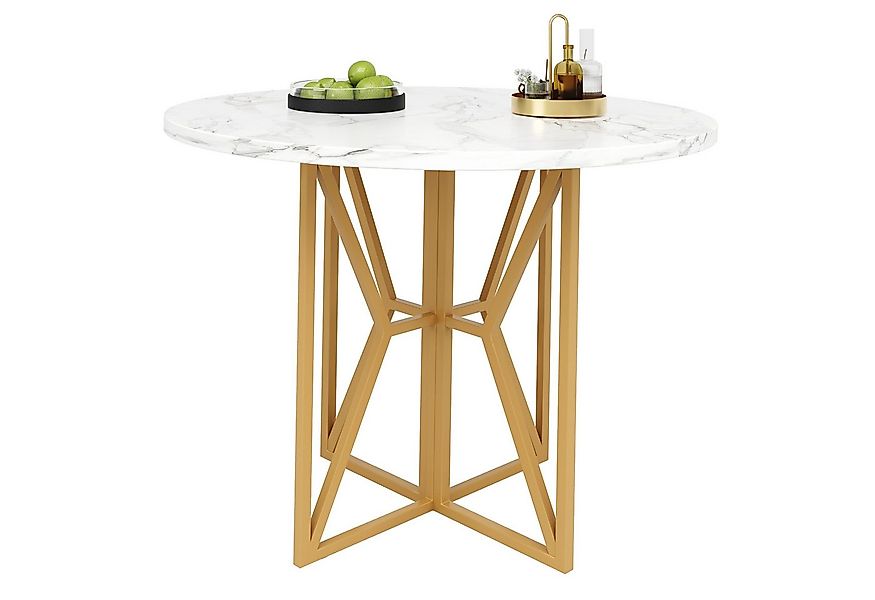 REDOM Esstisch Moderner Küchentisch (Eleganter Runder Esstisch 80x80 cm – G günstig online kaufen