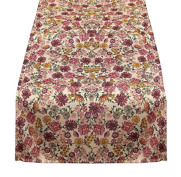 Outdoor Tischläufer Blumen Vintage-Stil Tischdecke geblümt Tischtuch 150x34 günstig online kaufen