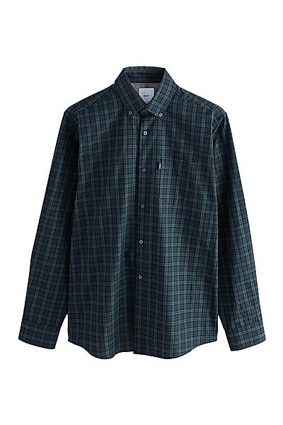 Next Langarmhemd Bügelfreies langärmeliges Oxfordhemd (1-tlg) günstig online kaufen