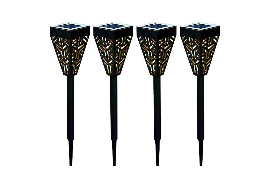 HTI-Living LED Solarleuchte Solarfackel 4er Set Soley, Gartenstecker Solarl günstig online kaufen