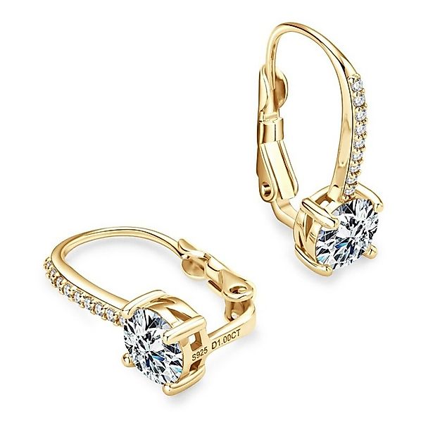 ROUGEMONT Paar Creolen Luxuriöse Damen Moissanit Creolen Ohrringe -925 Ster günstig online kaufen