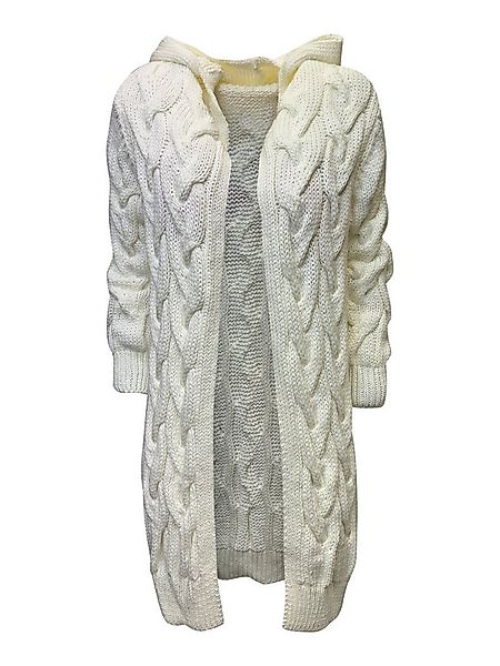 Worldclassca Kapuzenstrickjacke Worldclassca lange Strickjacke Zopfmuster C günstig online kaufen