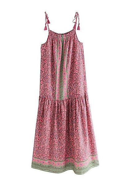Next Trägerkleid Gestuftes Maxikleid mit tief angesetzter Taille (1-tlg) günstig online kaufen