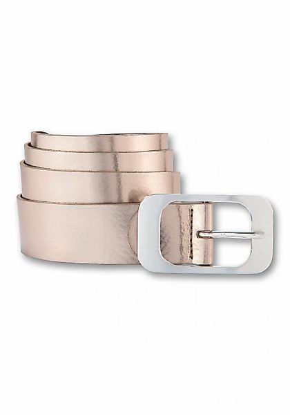 BERND GÖTZ Ledergürtel "Ledergürtel mit auffallender, flächiger Schließe" günstig online kaufen