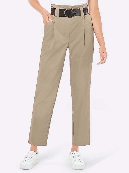 creation L Jerseyhose Bundfaltenhose Innenbeinlänge ca. günstig online kaufen