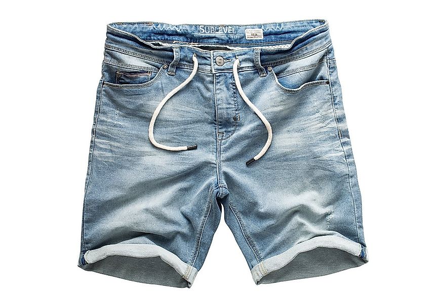 SUBLEVEL Shorts Sweat Shorts Jeans Kurze Hose Bermuda Sweatpants günstig online kaufen