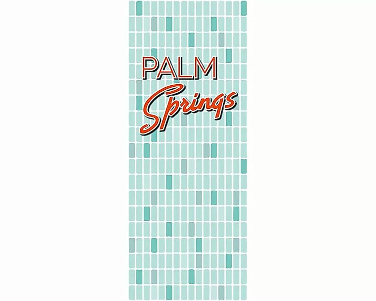 Dekopanel "Palm Springs" 1,00x2,50 m / Glattvlies Perlmutt günstig online kaufen