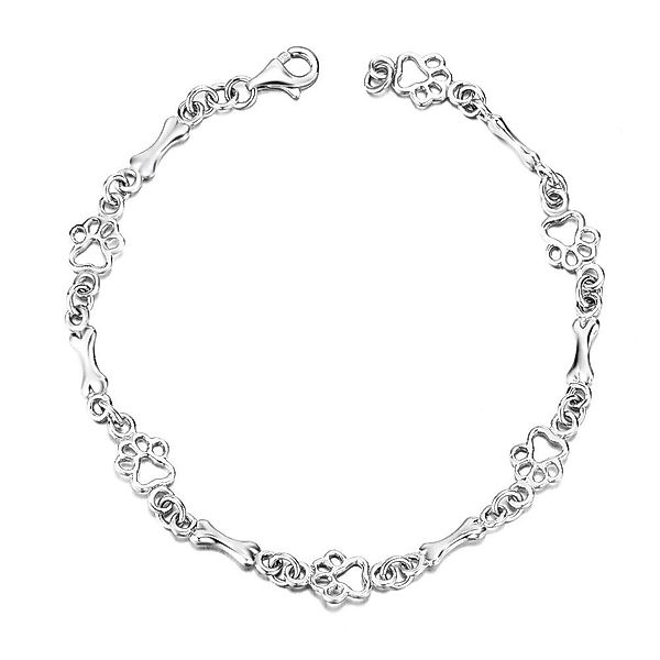 Schmuck-Elfe Silberarmband Tierfreunde Pfote & Knochen, günstig online kaufen