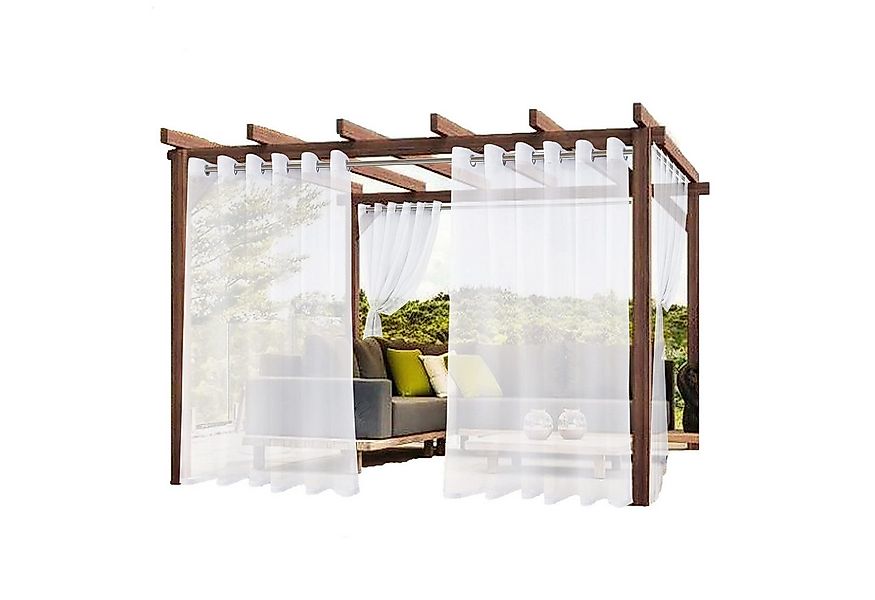 Kaket Outdoorgardine Wasserdichte Outdoor-Vorhänge, Transparente Gardinen m günstig online kaufen