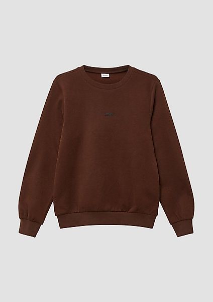 s.Oliver Sweatshirt Sweatshirt Kuscheliges Sweatshirt mit Rücken- und Front günstig online kaufen