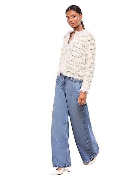 LIPSY Strickjacke Lipsy Bouclé-Strickjacke mit Fransenbesatz (1-tlg) günstig online kaufen