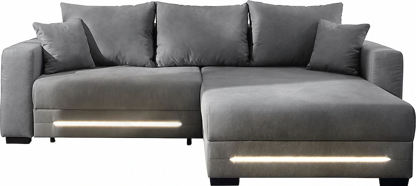 Jockenhöfer Gruppe Ecksofa "Spotlight, L-Form, mit dimmbarer LED-Beleuchtun günstig online kaufen