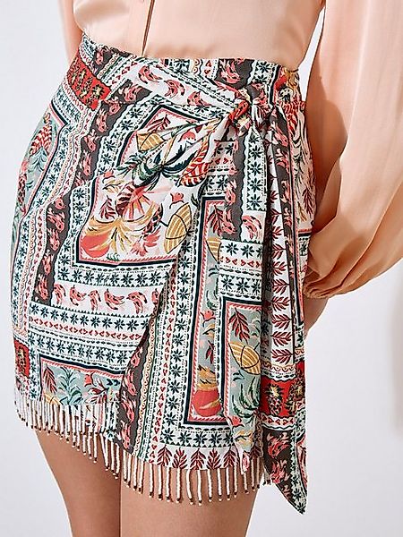 Apricot Minirock Tassel-Rock, mit tollem Druck günstig online kaufen