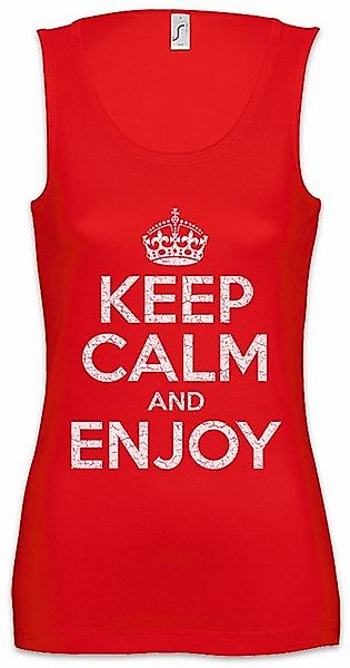 Urban Backwoods Tanktop Keep Calm And Enjoy Ärmelloses T-Shirt Happy Glückl günstig online kaufen