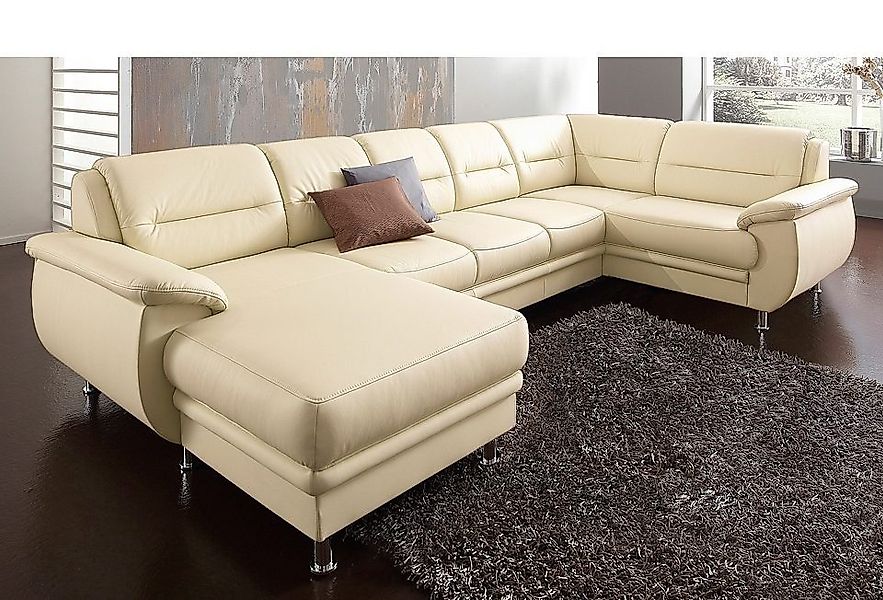 sit&more Wohnlandschaft "Mailand U-Form, B: 312 cm", optional Bettfunktion günstig online kaufen